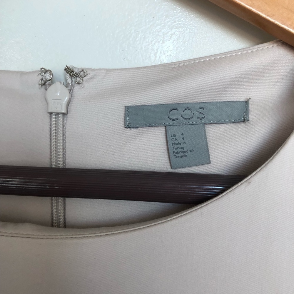 COS pale pink long sleeve bow shirt - Picture 4 of 6